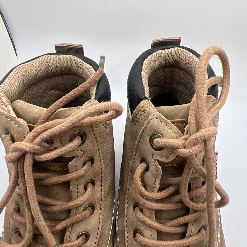 Levis Little Boy's Dean-Walker Sneaker Boots High-Top Shoes Mocha/Tan Sz 12